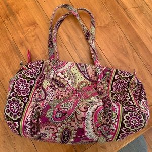 Vera Bradley Small Duffel in Very Berry Paisley